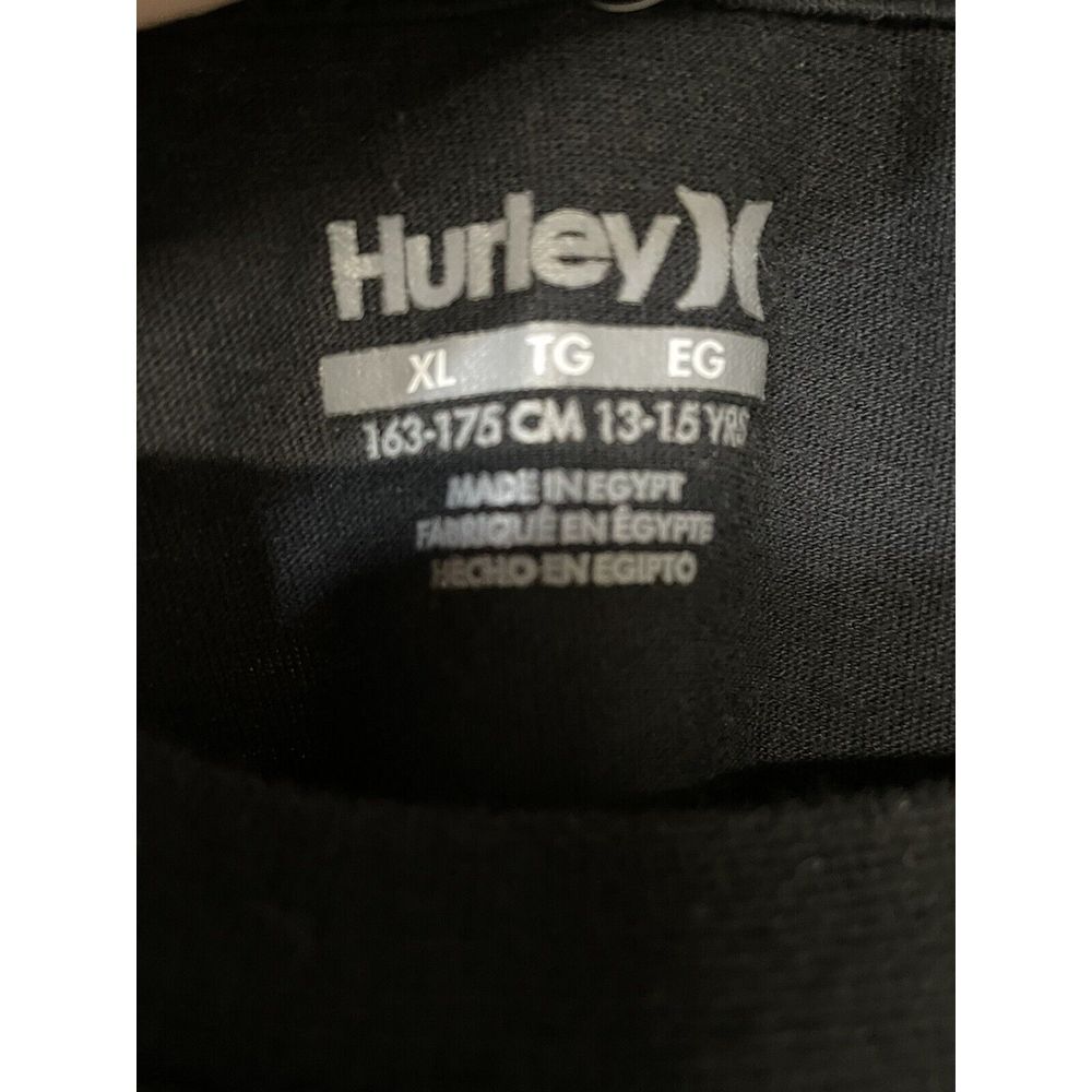 Hurley Kids Black Long Sleeve Graphic T Shirt‎ XL 13 15 YRS - Picture 4 of 6